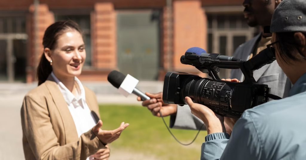 an interview being undergoing