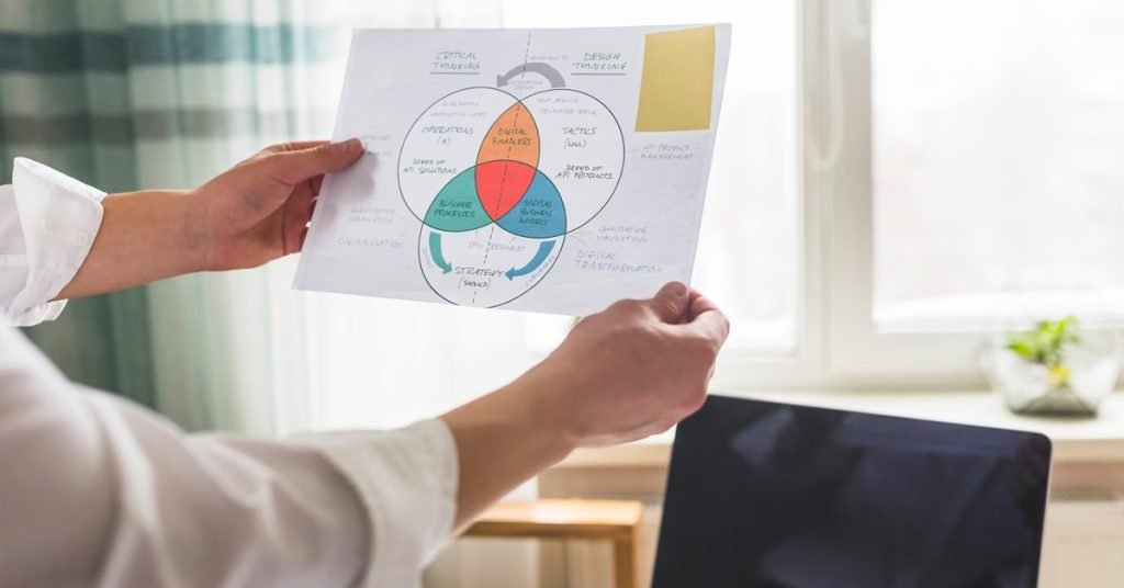 a woman holding a paper