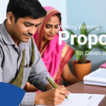a men and a women writing proposals