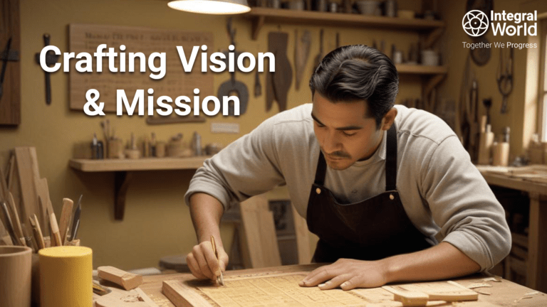 a craftmen working on his project signifying the vision and mission statements