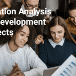 group of people working on situation analysis for development project