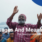 a social worker creating a strong message for its audience