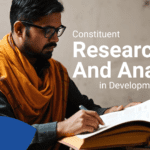 a person doing constituent research and analysis