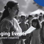 Managing events for development initiatives.